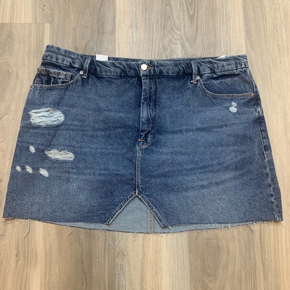 NWOT Good American Jean Skirt Size 18W - Picture 1 of 7